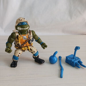 VTG TMNT Lieutenant Leo Action Figure Ninja Turtles Leonardo 1991 Soldier Parts